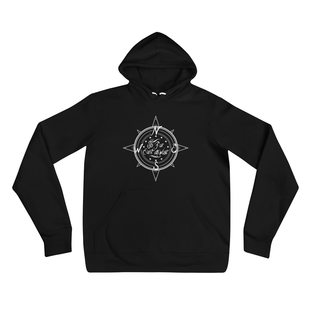 White Compass Logo Pullover Hoodie