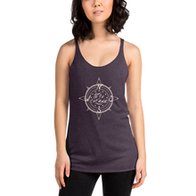 Cream Compass Logo Fitted Racerback Tank